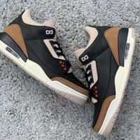 Sneakers, Black Brown Colorway, Lace Up Design, Casual Gift for Sneaker Fans