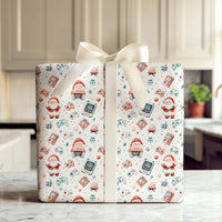 Retro Gaming Santa Gift Wrap, Gamer Christmas Wrapping Paper, Video Game Controller Wrapping Paper, Holiday Gamer Gift Wrap, Xmas Paper Roll