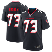 Houston Texans Derrick Graham Navy Team Game Jersey
