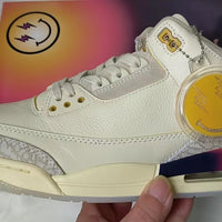 Sneakers, White Yellow Purple Colorway, Lace Up Design, Casual Gift for Sneaker Fans