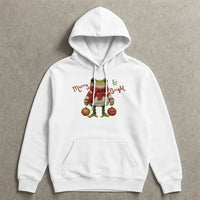Merry and Bright Frog Sweatshirt, Christmas Frog Hoodie, Adorable Animal Holiday Hoodie, Festive Xmas Frog Hooded Pullover, Winter Season Present
