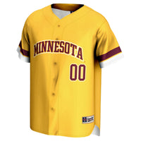 Minnesota Golden Gophers NIL Pick-A-Player Lightweight Baseball Jersey - Gold