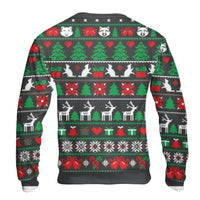 Here for the Snacks Holiday Sweater, Raccoon Christmas Sweatshirt, Humorous Animal Ugly Xmas Crewneck, Adorable Wildlife Pullover, Animal Present