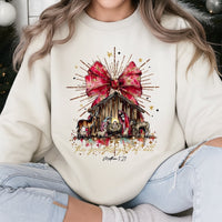 The Greatest Present of All Sweater, Nativity Christmas Sweatshirt, Christian Faith Holiday Crewneck, Religious Christmas Pullover, Faith Present