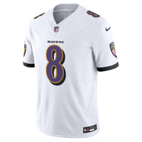 Baltimore Ravens Lamar Jackson White Limited Jersey