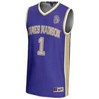 #1 James Madison Dukes Lightweight Basketball Jersey - Purple