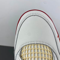 Low Top Sneakers, White Black Red Colorway, Lace Up Design, Casual Gift for Sneaker Fans