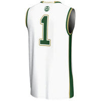 #1 Colorado State Rams Lightweight Basketball Jersey - White