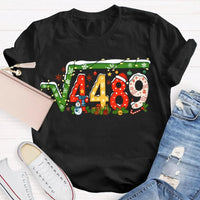 Holiday Snowflakes Lights Graphic Tee, Math Teacher Christmas T-Shirt, Humorous Math Teacher Xmas Shirt, Winter STEM Educator Holiday Present Tee