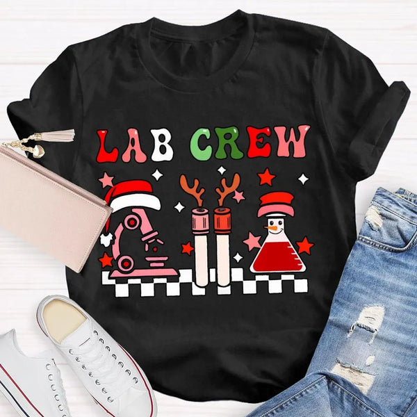 Festive Laboratory Tech Holiday Shirt, Christmas Lab Crew Science T-Shirt, Chemist Biology Xmas Tee, Science Lover Present