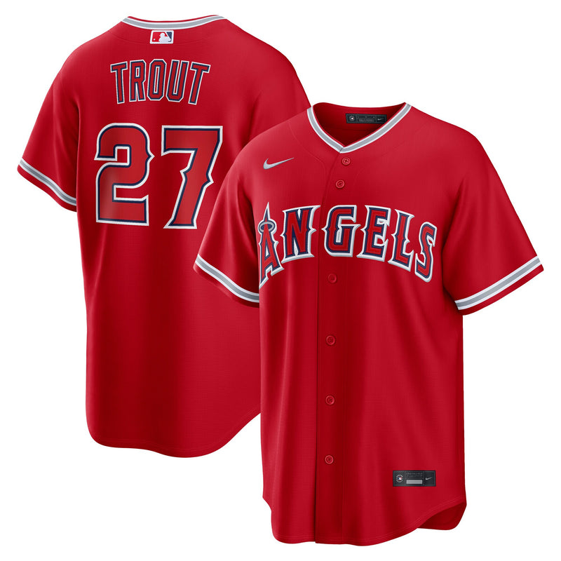 Los Angeles Angels Mike Trout Red Alternate Replica Jersey