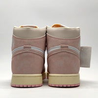 Retro High Top Sneakers, Pink Sail Colorway, Lace Up Design, Casual Gift for Sneaker Fans