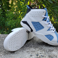 Sneakers, White Blue Colorway, Lace Up Design, Casual Gift for Sneaker Fans