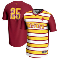 #25 Iowa State Cyclones Lightweight Soccer Fashion Jersey - Cardinal