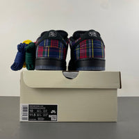 Low Top Sneakers, Blue Red Colorway, Lace Up Design, Casual Gift for Sneaker Fans