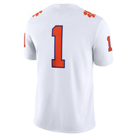 #1 Clemson Tigers Game Jersey - White