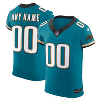 Jacksonville Jaguars Teal Alternate Elite Custom Jersey