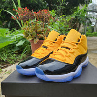 Sneakers, White Black Yellow Colorway, Lace Up Design, Casual Gift for Sneaker Fans