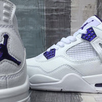 Sneakers, White Purple Colorway, Lace Up Design, Casual Gift for Sneaker Fans
