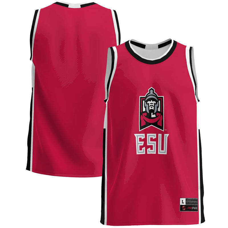 East Stroudsburg Warriors Lightweight Basketball Jersey - Red
