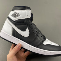 High Top Sneakers, White Black Colorway, Lace Up Design, Casual Gift for Sneaker Fans