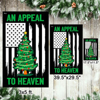 Pine Tree Stars Yard Flag, Appeal to Heaven Christmas Garden Flag, Double Sided Patriotic Holiday Lawn Flag, Winter Decor