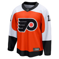Philadelphia Flyers Travis Konecny Orange Home Breakaway Jersey