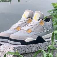 Sneakers, Gray White Colorway, Lace Up Design, Casual Gift for Sneaker Fans