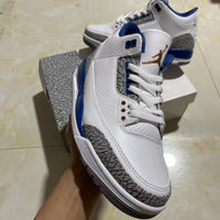 Retro Low Top Sneakers, Blue White Colorway, Lace Up Design, Casual Gift for Sneaker Fans