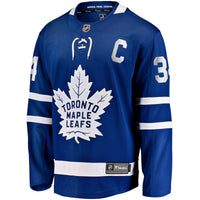 Toronto Maple Leafs Auston Matthews Blue Captain Patch Home Breakaway Player Jersey