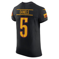 Washington Commanders Jayden Daniels Black Alternate Elite Jersey