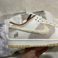 Low Top Sneakers, Off White Brown Colorway, Lace Up Design, Casual Gift for Sneaker Fans