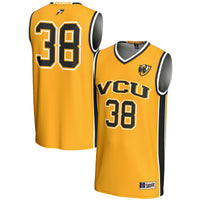 #38 VCU Rams Lightweight Basketball Jersey - Gold