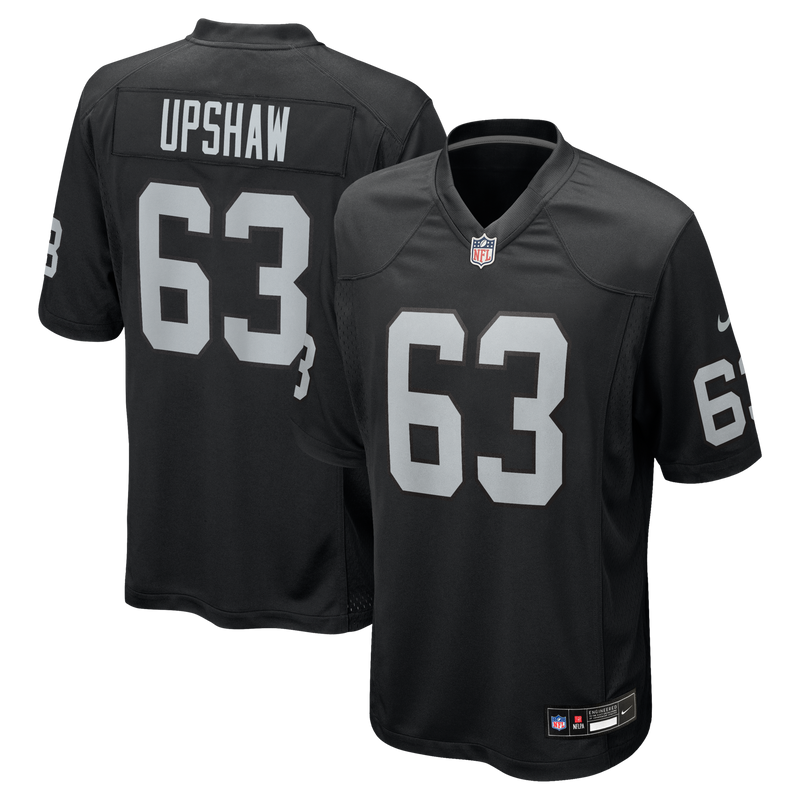 Las Vegas Raiders Gene Upshaw Black Game Retired Player Jersey