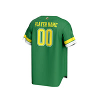 Oregon Ducks Personalized Collegiate Baseball Fashion Jersey - Green
