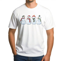 Adorable Winter Holiday Shirt, Snowman Family T-Shirt, Matching Christmas Graphic Tee, Festive Season Apparel, Adorable Xmas Family Present T-Shirt