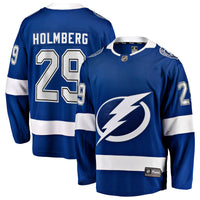 Tampa Bay Lightning Pontus Holmberg Blue Home Breakaway Jersey
