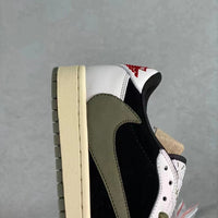 Low Top Sneakers, White Black Green Colorway, Reverse Hook Design, Lace Up Design, Casual Gift for Sneaker Fans