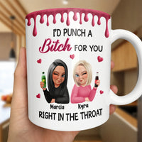 Personalized BFF Coffee Mug, Humorous Best Friend Ceramic Mug, Sarcastic Friendship Coffee Cup, Birthday Christmas Present for Bestie