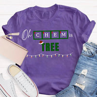 Humorous Chemistry Teacher Tee, Oh Chem Is Tree Christmas Shirt, Science Pun Christmas T-Shirt, Chemistry Christmas Shirt, Science Present