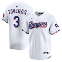 Texas Rangers Leody Taveras White Home Limited Player Jersey