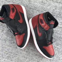 Sneakers, Black Red Colorway, Lace Up Design, Casual Gift for Sneaker Fans