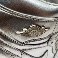 High Top Sneakers, Silver Colorway, Lace Up Design, Casual Gift for Sneaker Fans