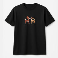 Minimalist Holiday Deer Shirt, Adorable Reindeer Christmas T-Shirt, Festive Reindeer Graphic Tee, Xmas Deer Matching Shirt, Holiday Family Present