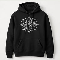 Pine Tree Winter Holiday Sweatshirt, Snowflake Christmas Hoodie, Comfy Forest Xmas Pullover, Seasonal Christmas Aesthetic Present