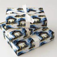Holy Family Holiday Gift Wrap, Nativity Scene Christmas Wrapping Paper, Watercolor Religious Wrapping Paper, Christian Present Paper Roll