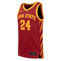#24 Iowa State Cyclones Replica Basketball Jersey - Cardinal