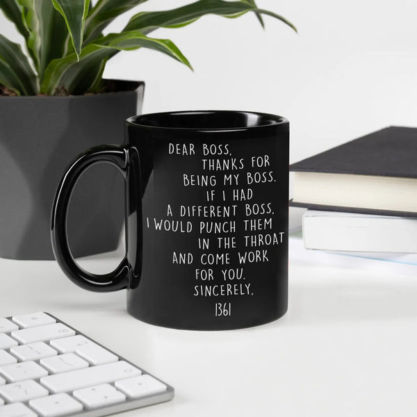 Humorous Manager Gag Present Mug, Humorous Boss Coffee Mug, Office Humor Ceramic Cup, Coworker Supervisor Appreciation Christ