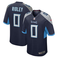 Tennessee Titans Calvin Ridley Navy Game Player Jersey