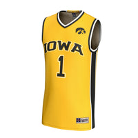 Iowa Hawkeyes Lightweight Collegiate Basketball Fashion Jersey - Gold